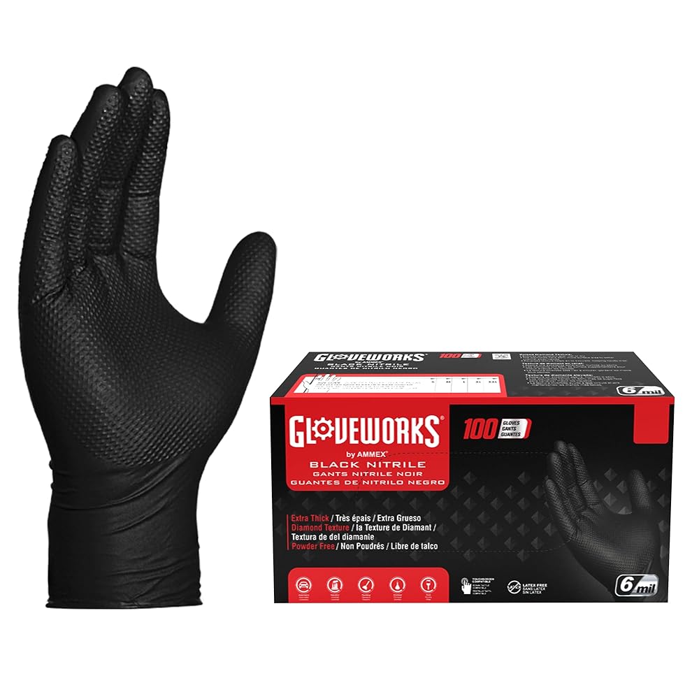Illustrative example of 6 mil nitrile gloves from Google Search