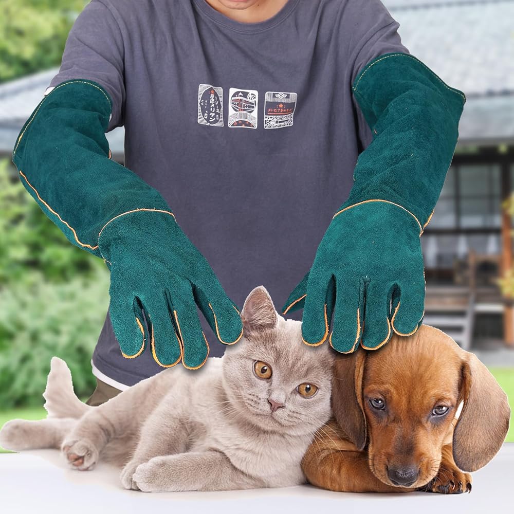 Illustrative example of animal handling gloves from Google Search