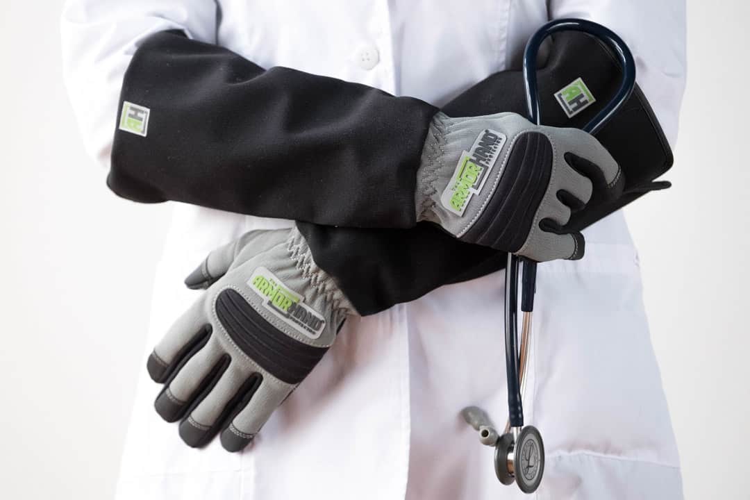 Illustrative example of animal handling gloves from Google Search