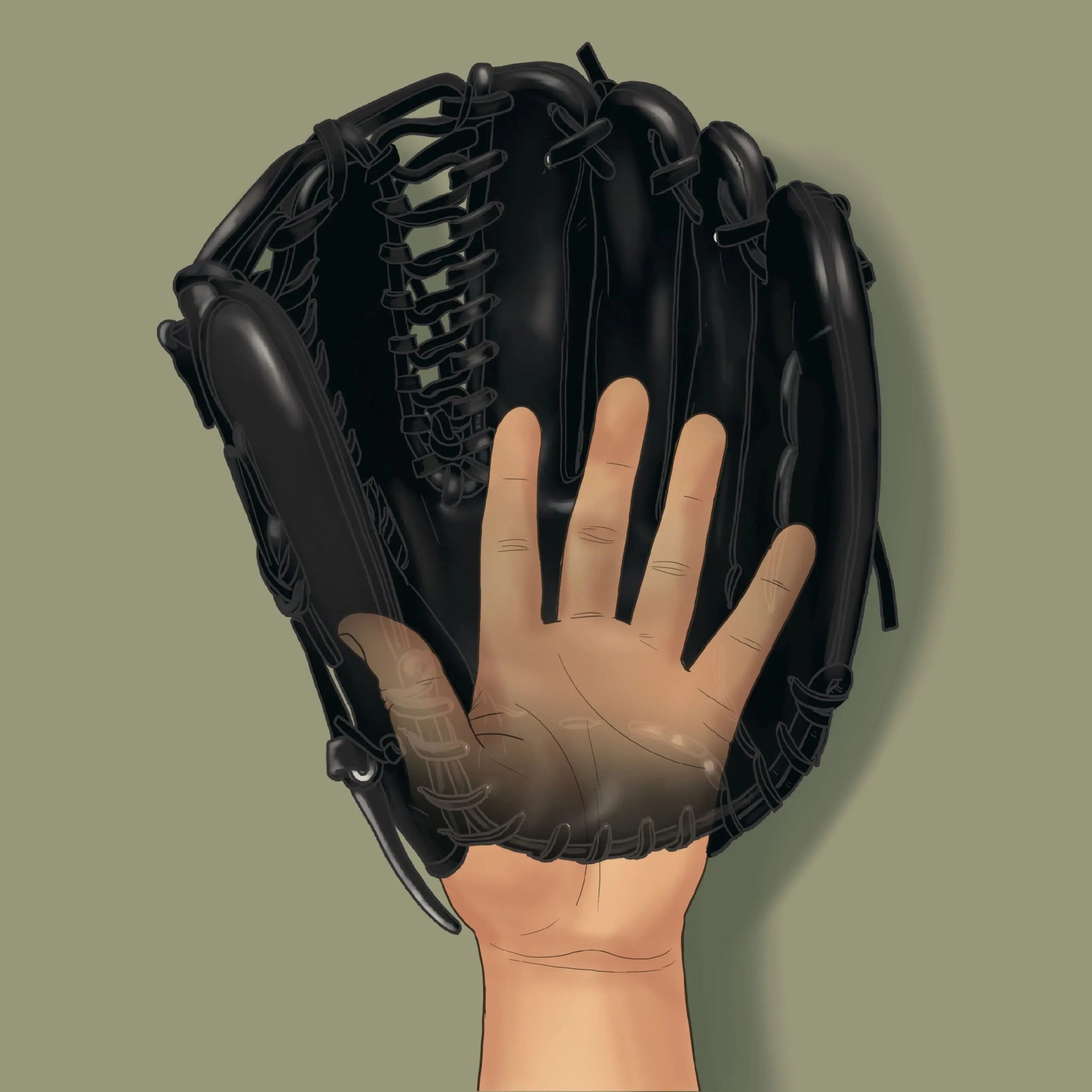 Illustrative example of baseball glove break in service from Google Search