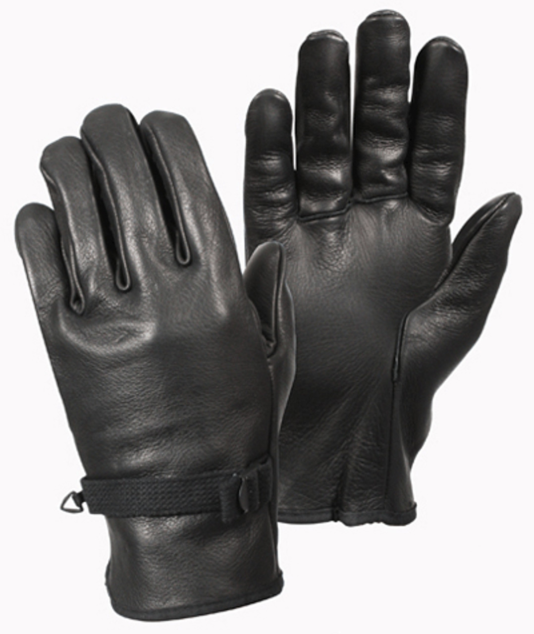 Illustrative example of black leather glove from Google Search