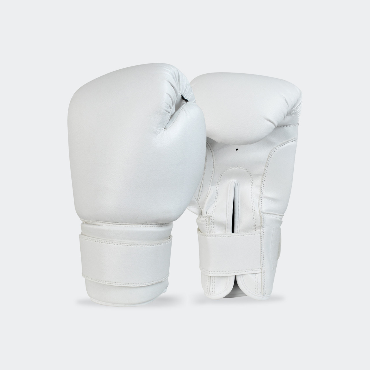 Illustrative example of boxing gloves all white from Google Search