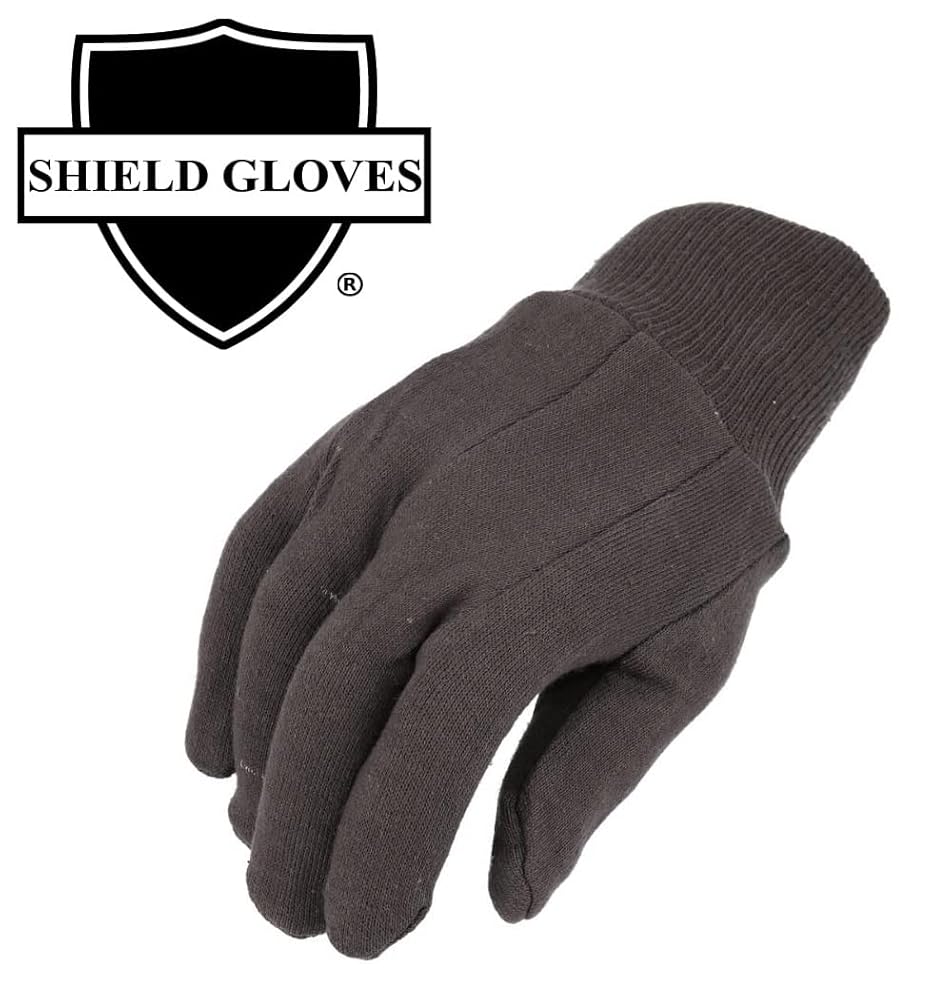 Illustrative example of brown jersey gloves from Google Search