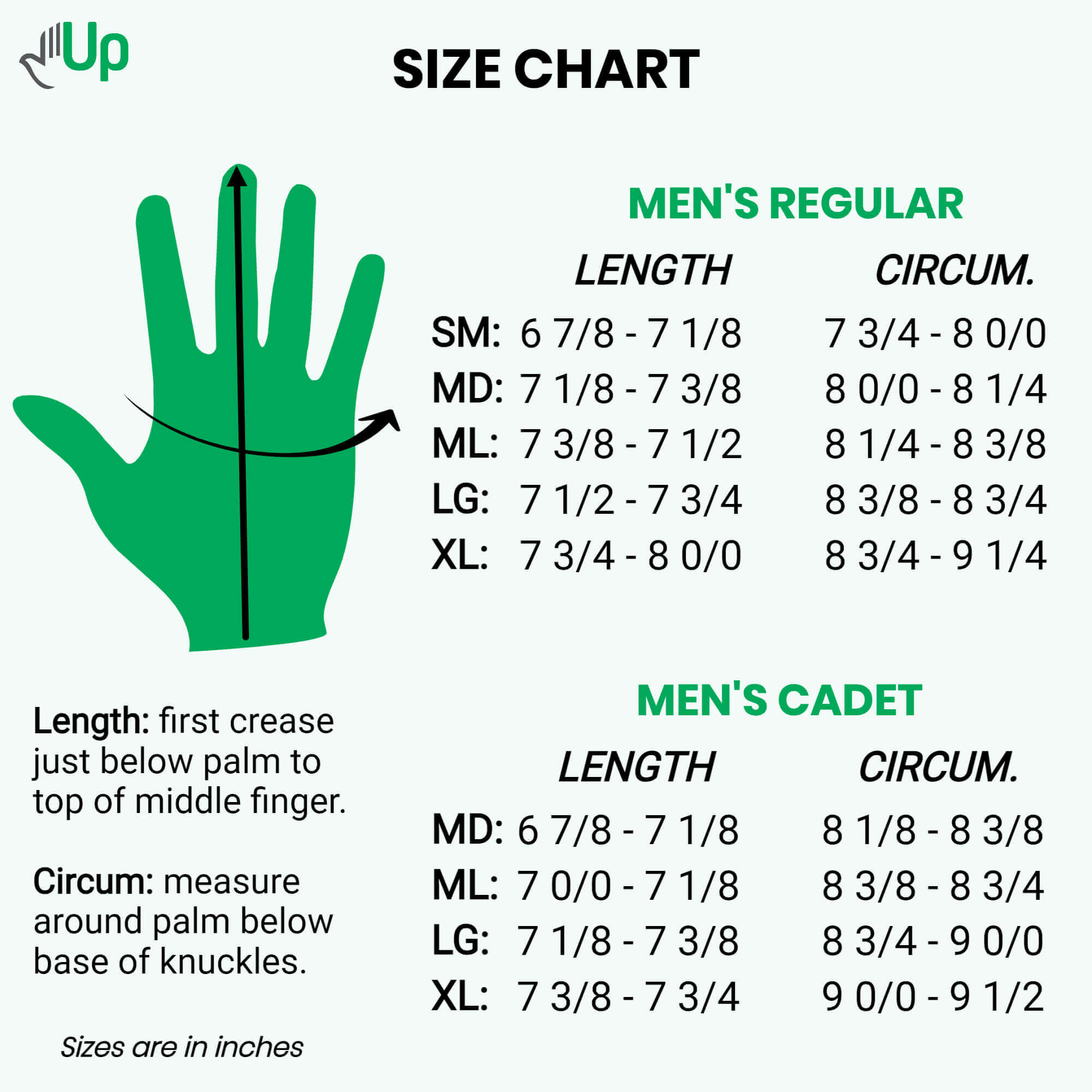 Illustrative example of cadet golf glove from Google Search