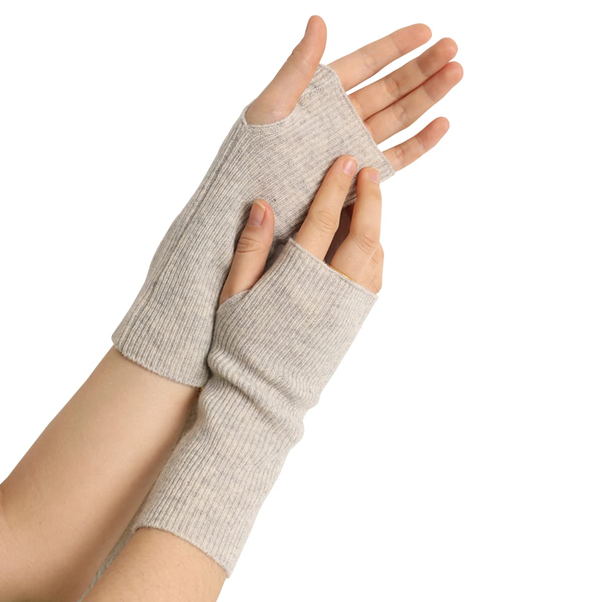 Illustrative example of cashmere gloves without fingers from Google Search