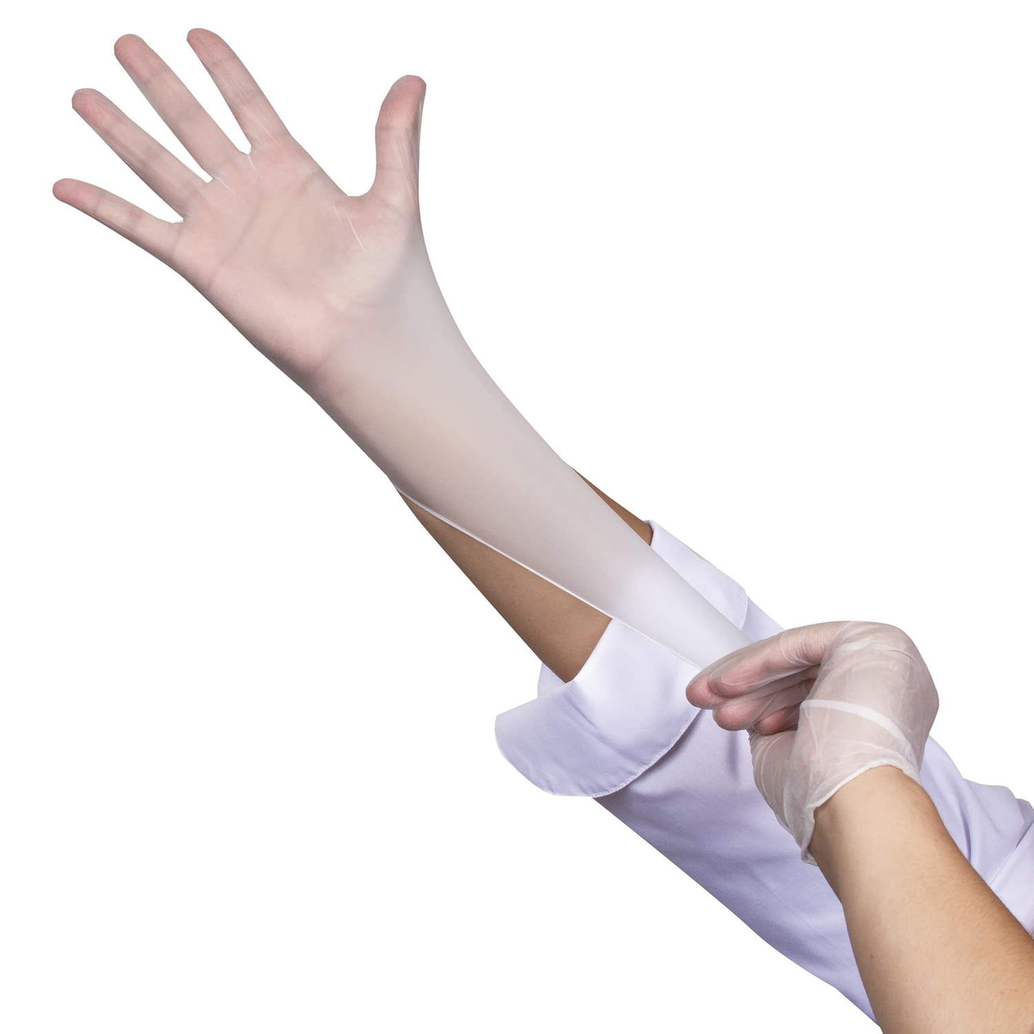 Illustrative example of clear gloves from Google Search