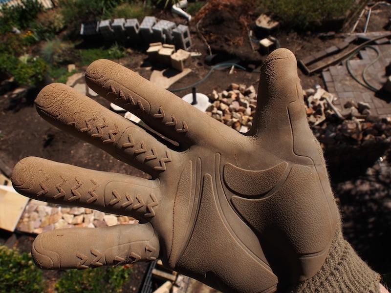 Illustrative example of concrete gloves from Google Search