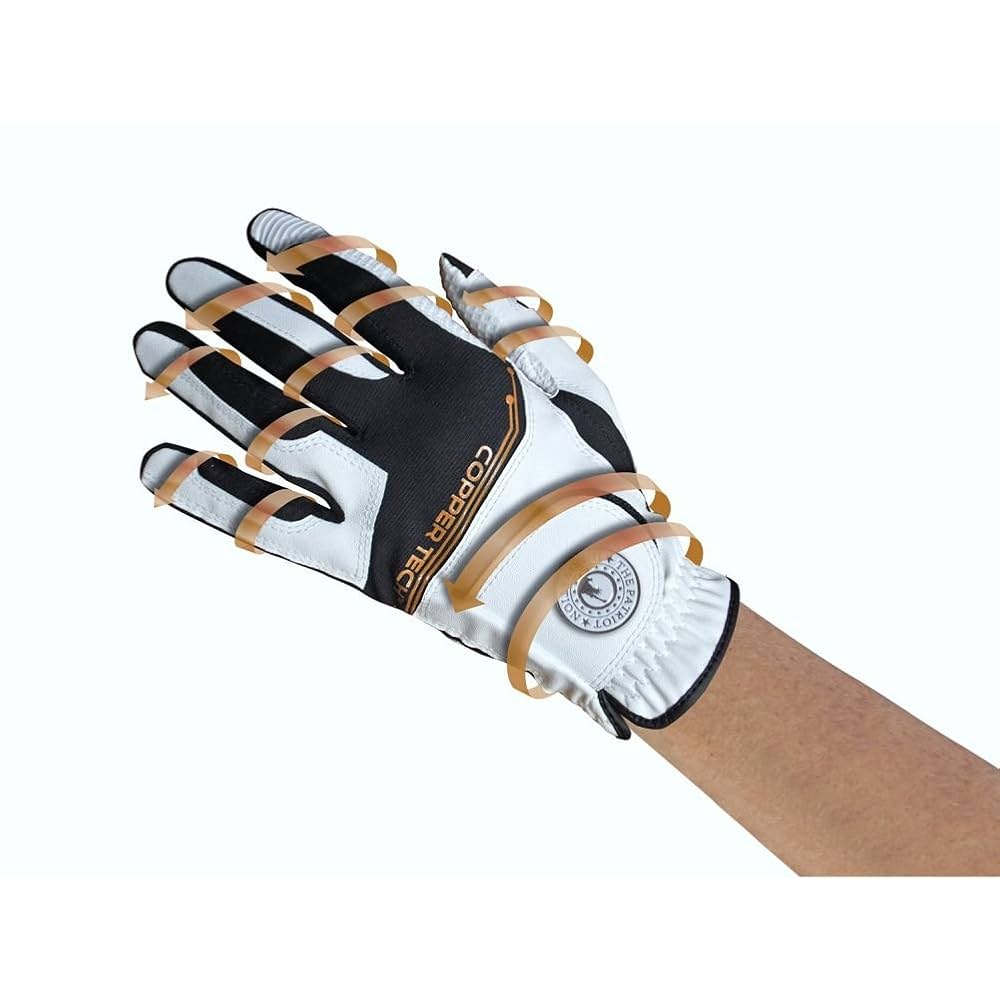 Illustrative example of copper tech golf glove from Google Search