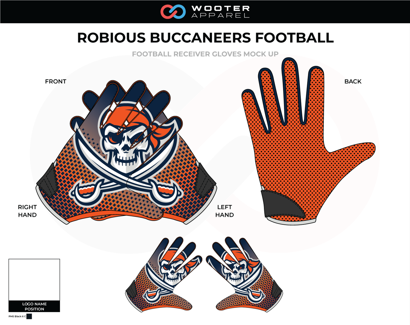 Illustrative example of custom football glove from Google Search
