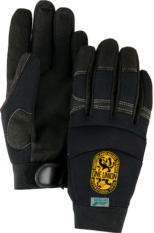Illustrative example of custom work gloves from Google Search