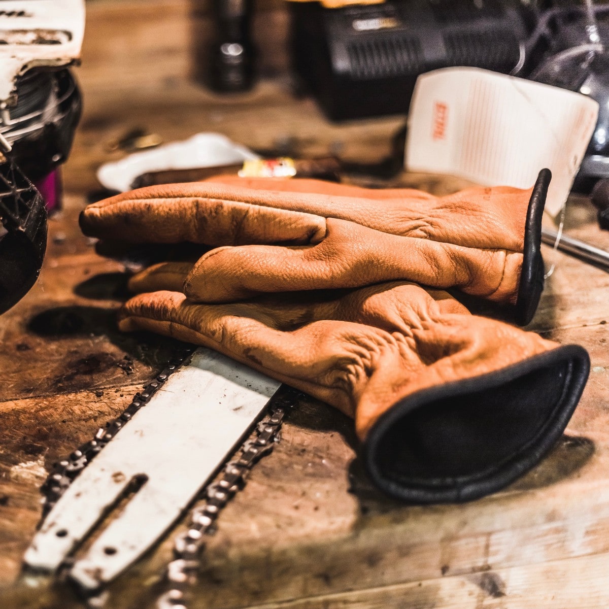 Illustrative example of deer skin gloves from Google Search