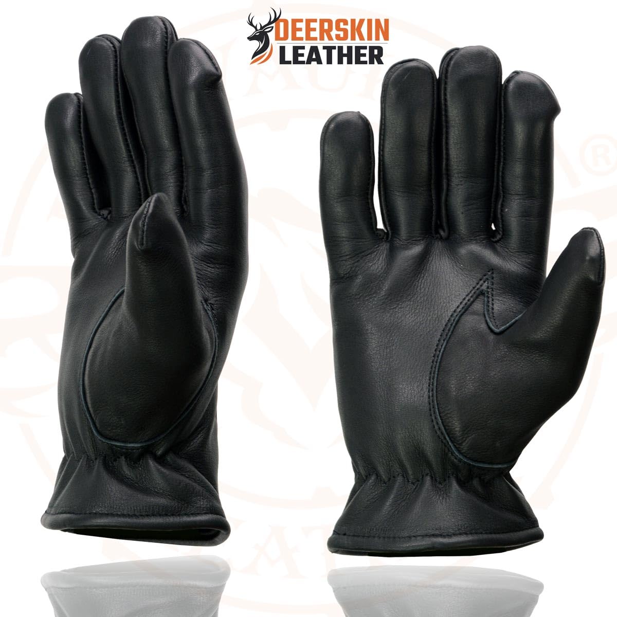 Illustrative example of deerskin leather motorcycle gloves from Google Search