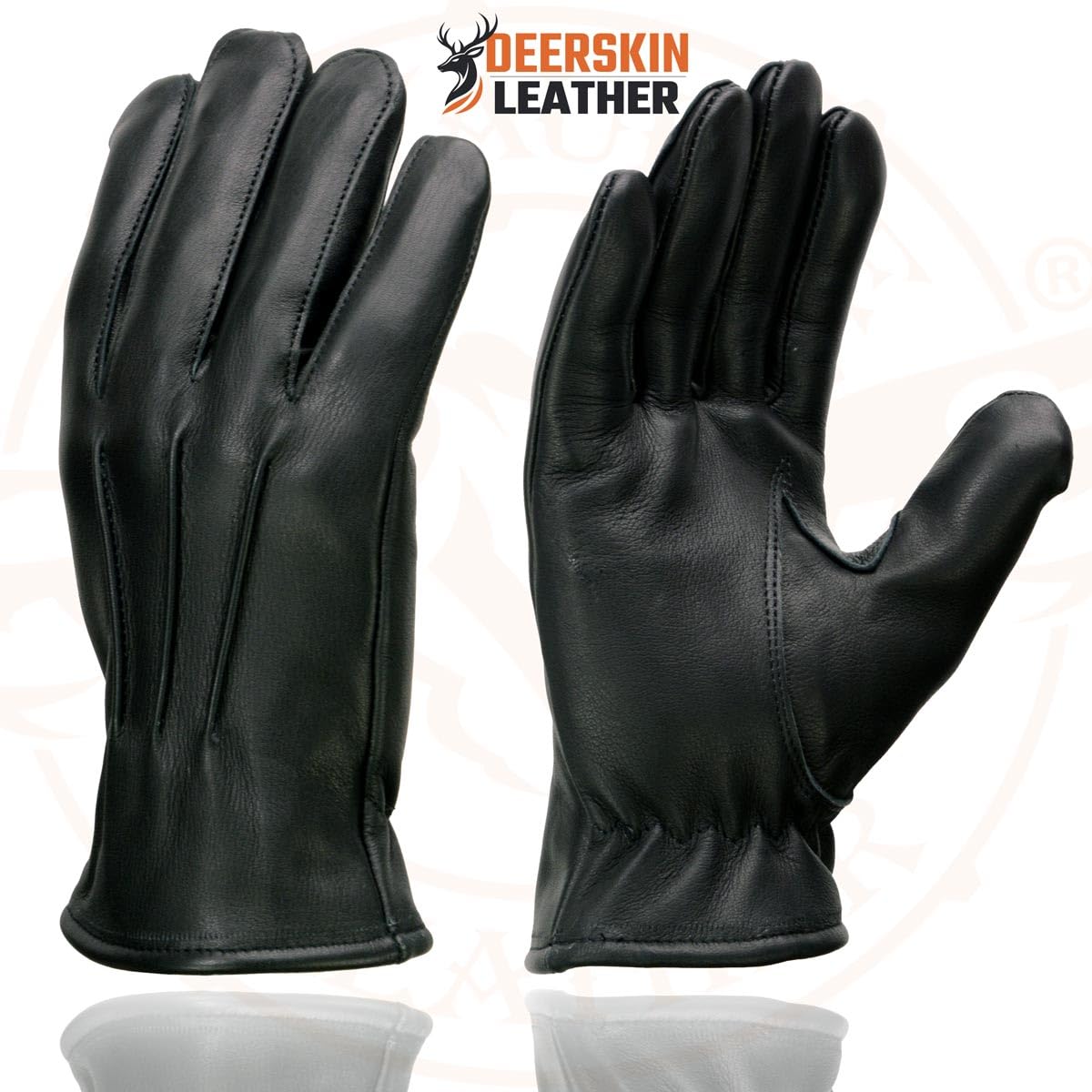 Illustrative example of deerskin motorcycle gloves from Google Search