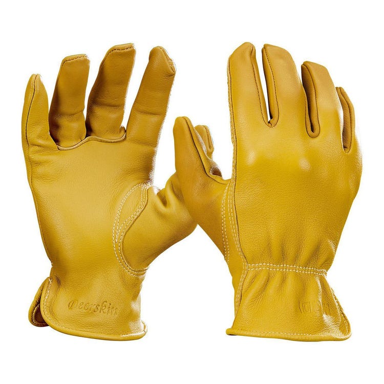Illustrative example of deerskin work gloves from Google Search