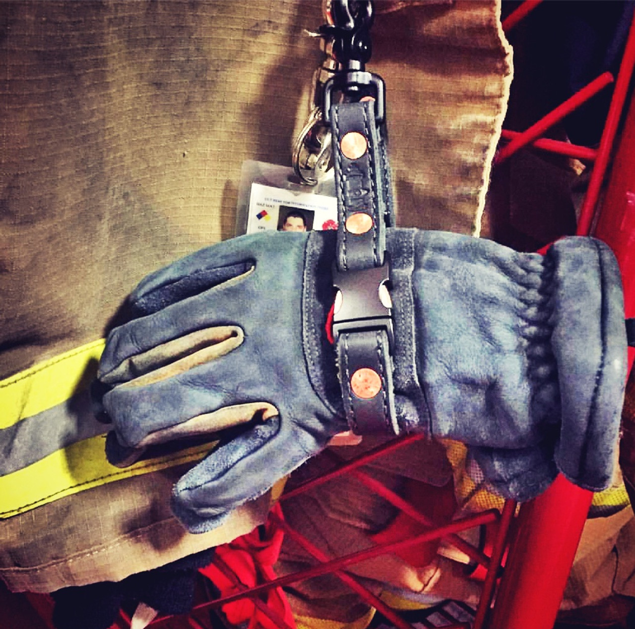 Illustrative example of fire glove strap from Google Search