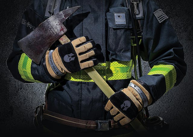 Illustrative example of firefighter glove from Google Search