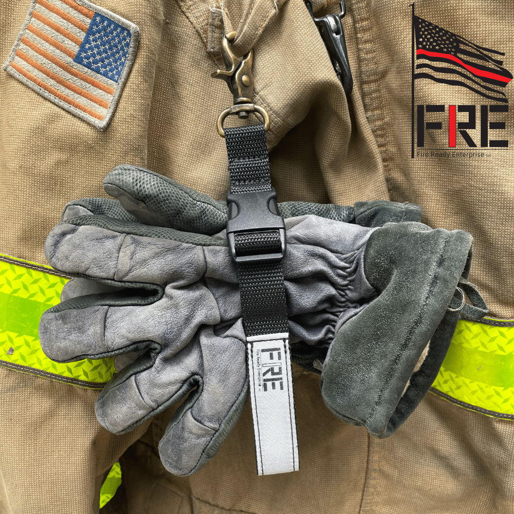 Illustrative example of firefighter glove strap from Google Search