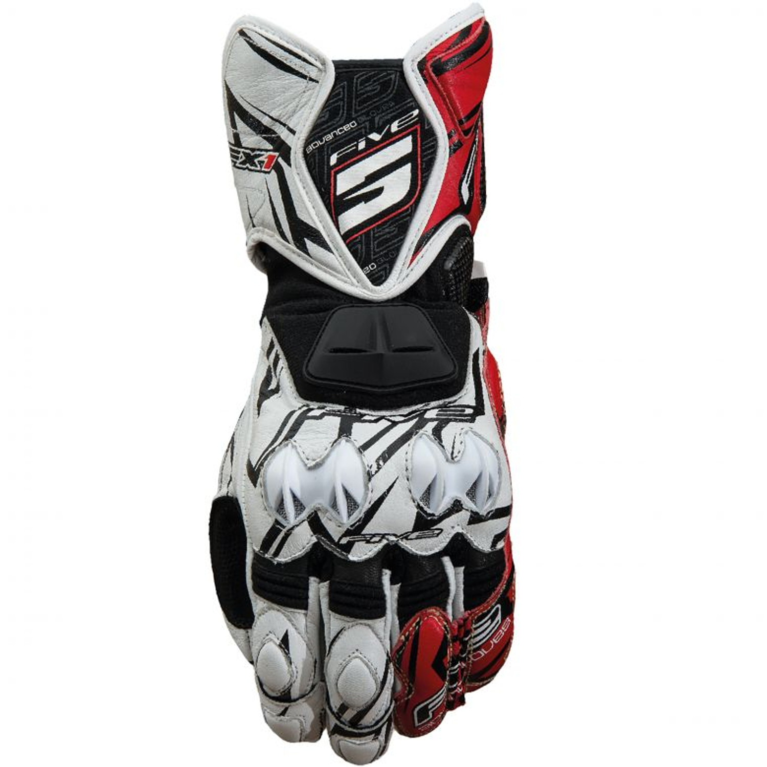 Illustrative example of five motorcycle gloves from Google Search