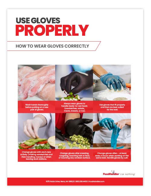 Illustrative example of food handler gloves from Google Search