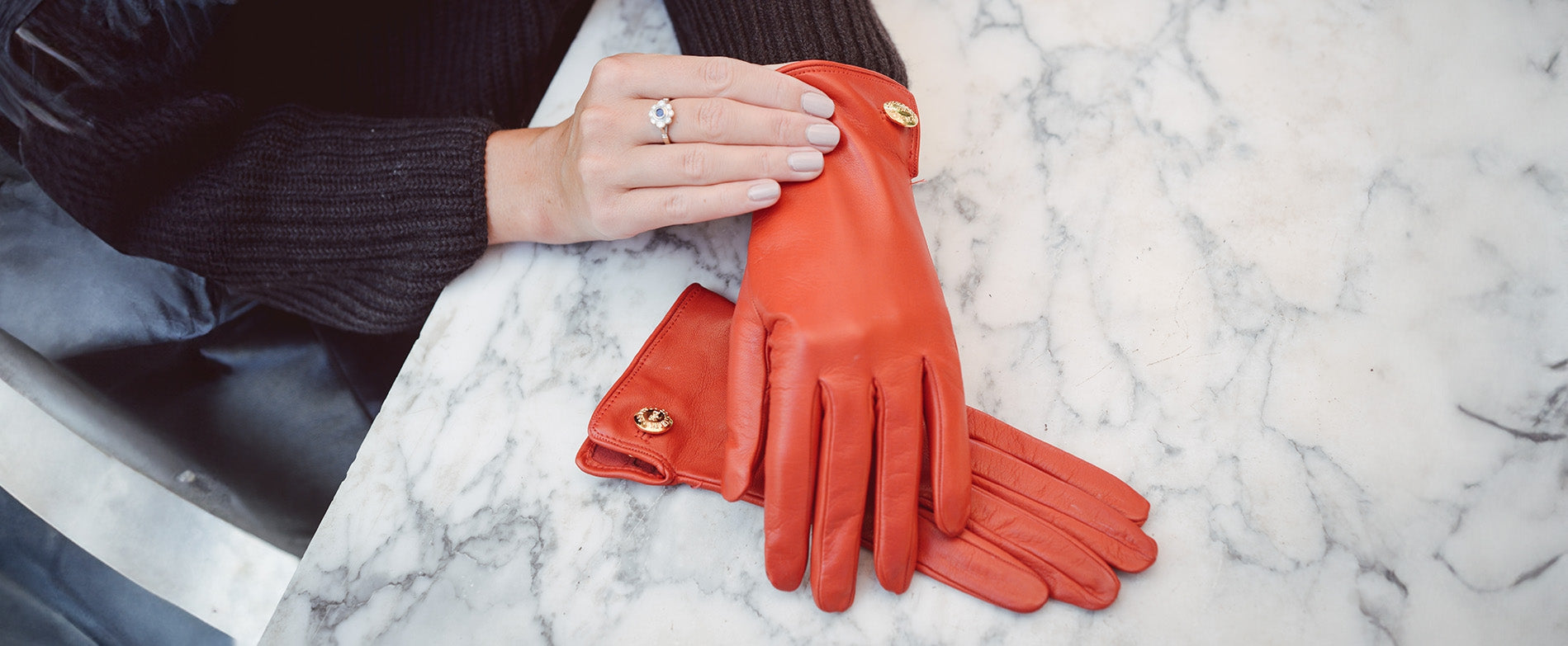 Illustrative example of gloves red leather from Google Search