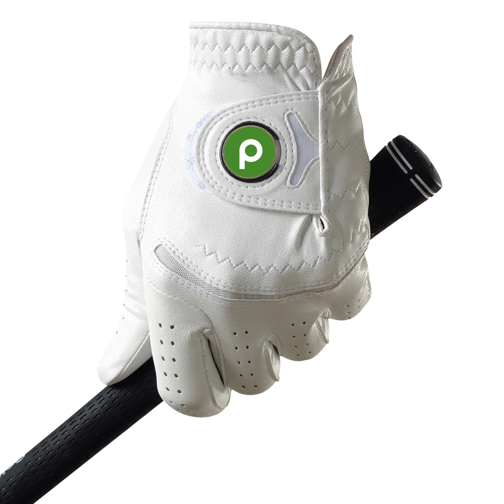 Illustrative example of golf glove with ball marker from Google Search