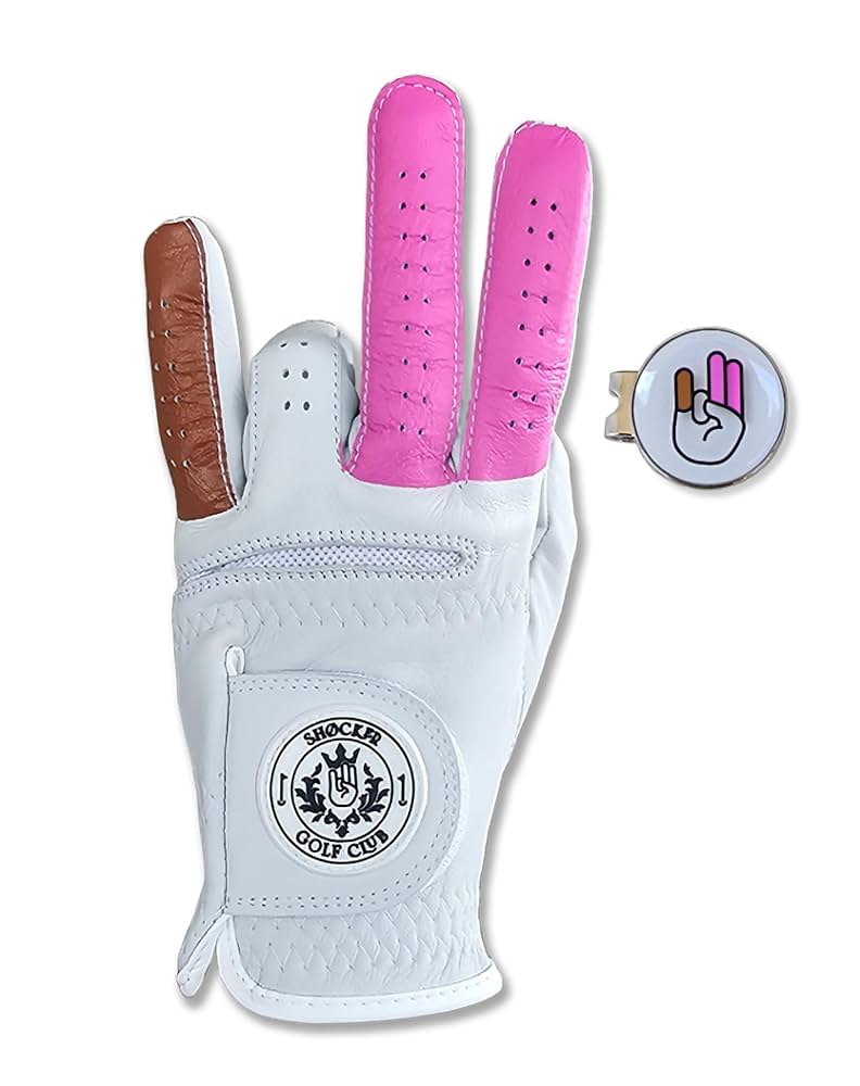 Illustrative example of golf glove with ball marker from Google Search