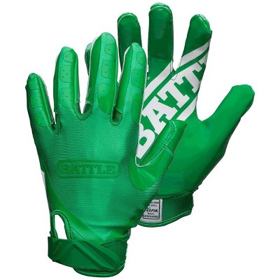 Illustrative example of green football gloves from Google Search