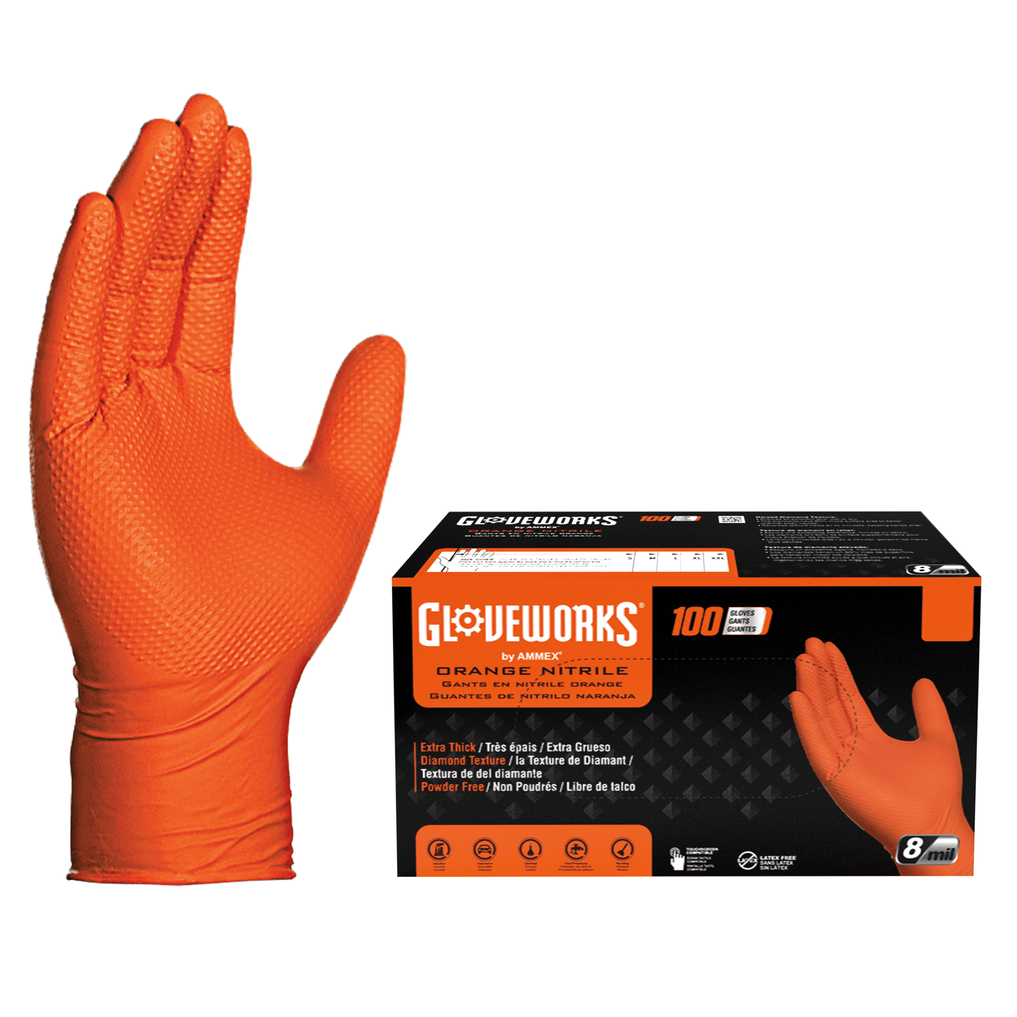 Illustrative example of heavy duty nitrile gloves from Google Search
