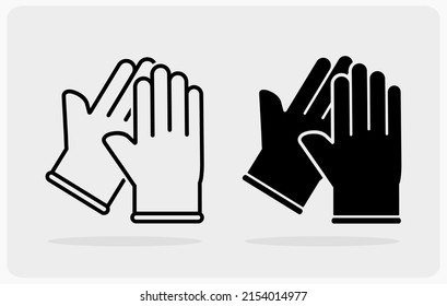 Illustrative example of icon gloves from Google Search