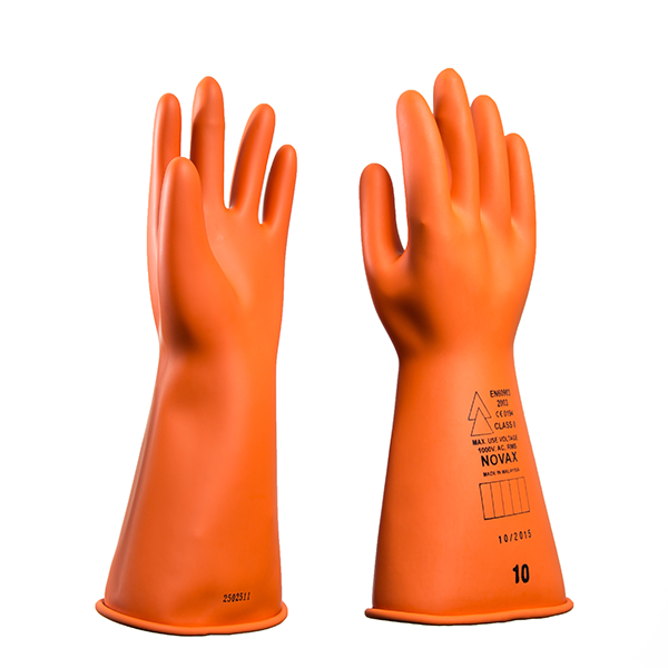 Illustrative example of insulated rubber gloves from Google Search