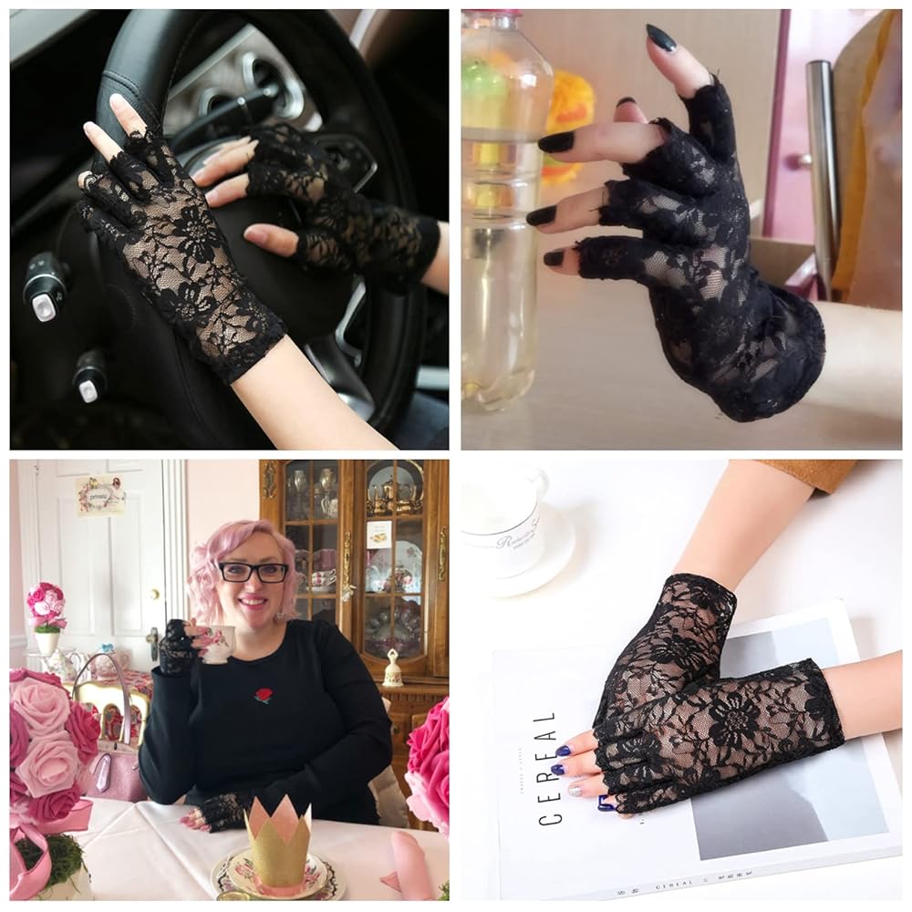 Illustrative example of lace gloves from Google Search