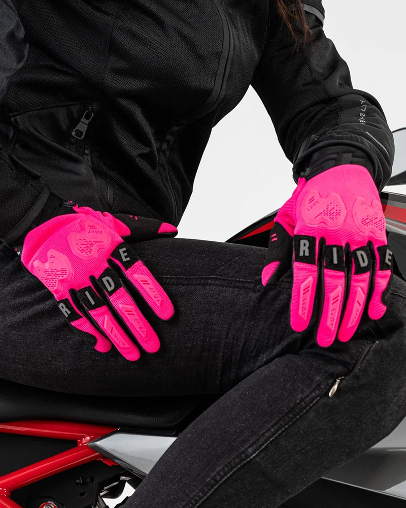 Illustrative example of ladies motorcycle gloves from Google Search