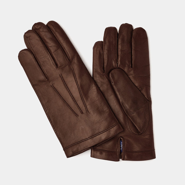 Illustrative example of leather gloves with cashmere lining from Google Search