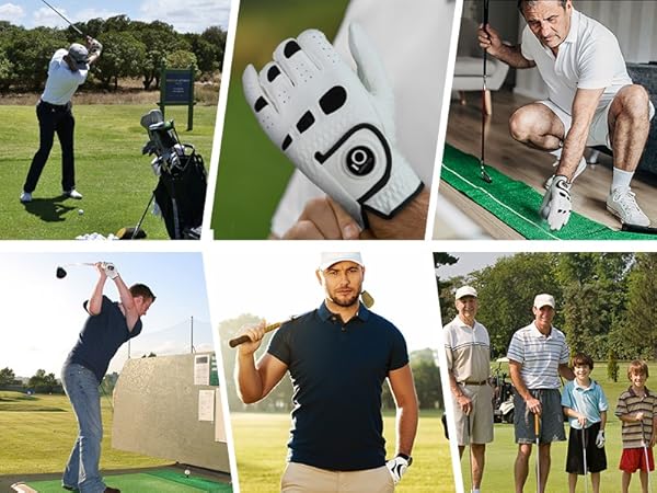 Illustrative example of left handed golfer glove from Google Search