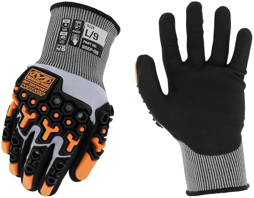 Illustrative example of mechanix impact gloves from Google Search