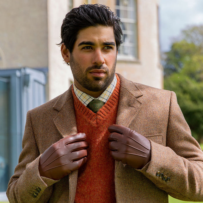 Illustrative example of mens cashmere gloves from Google Search