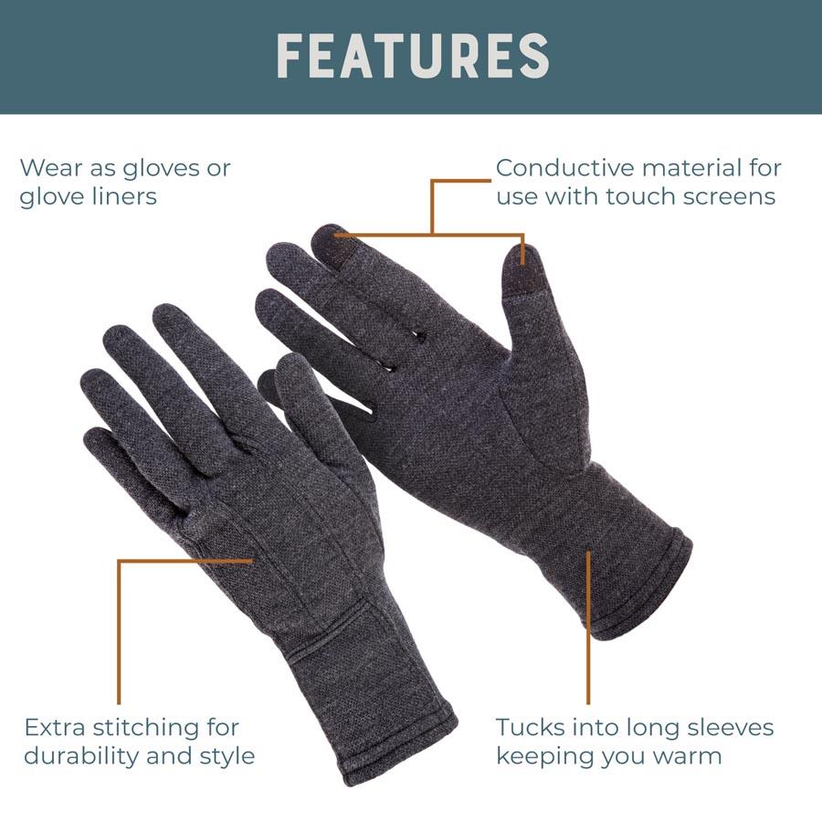 Illustrative example of merino glove from Google Search