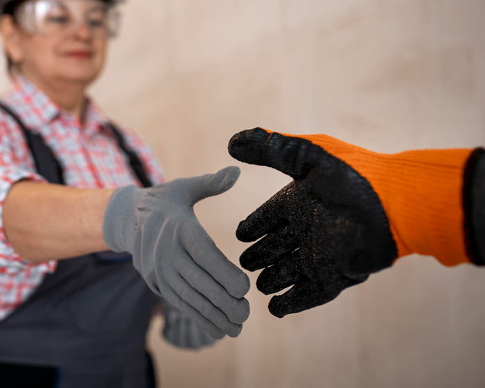 Illustrative example of metal glove from Google Search