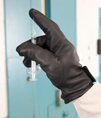 Illustrative example of needle resistant gloves from Google Search