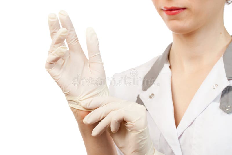 Illustrative example of nurse gloves from Google Search