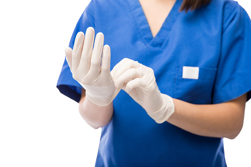Illustrative example of nurse gloves from Google Search