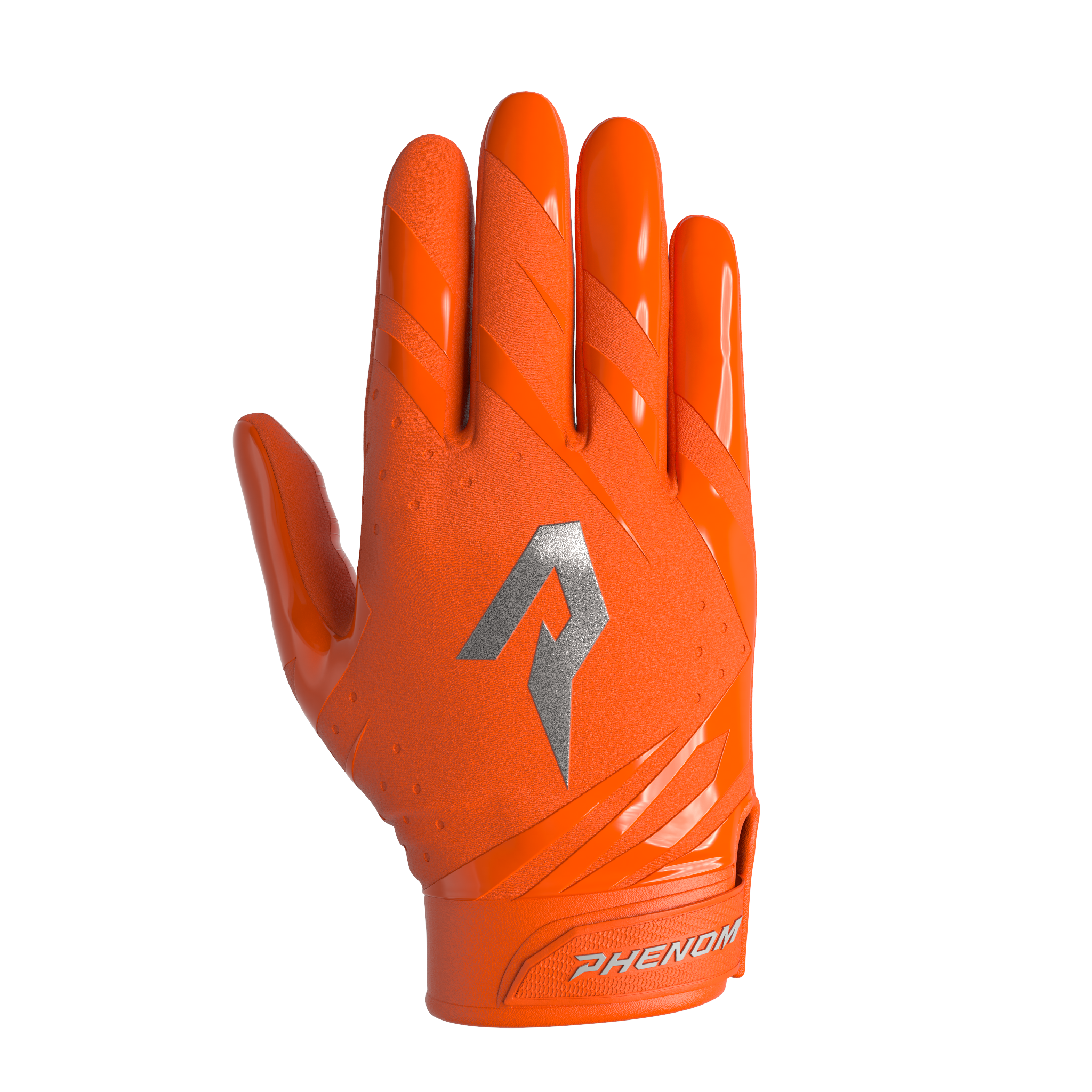 Illustrative example of orange football gloves from Google Search