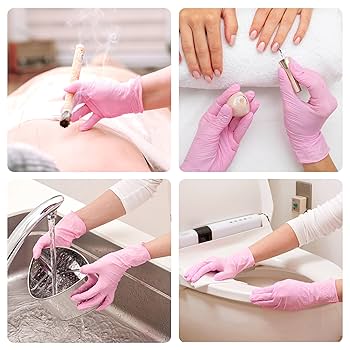 Illustrative example of pink gloves from Google Search