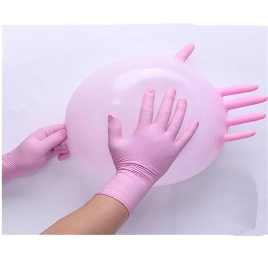 Illustrative example of pink latex gloves from Google Search