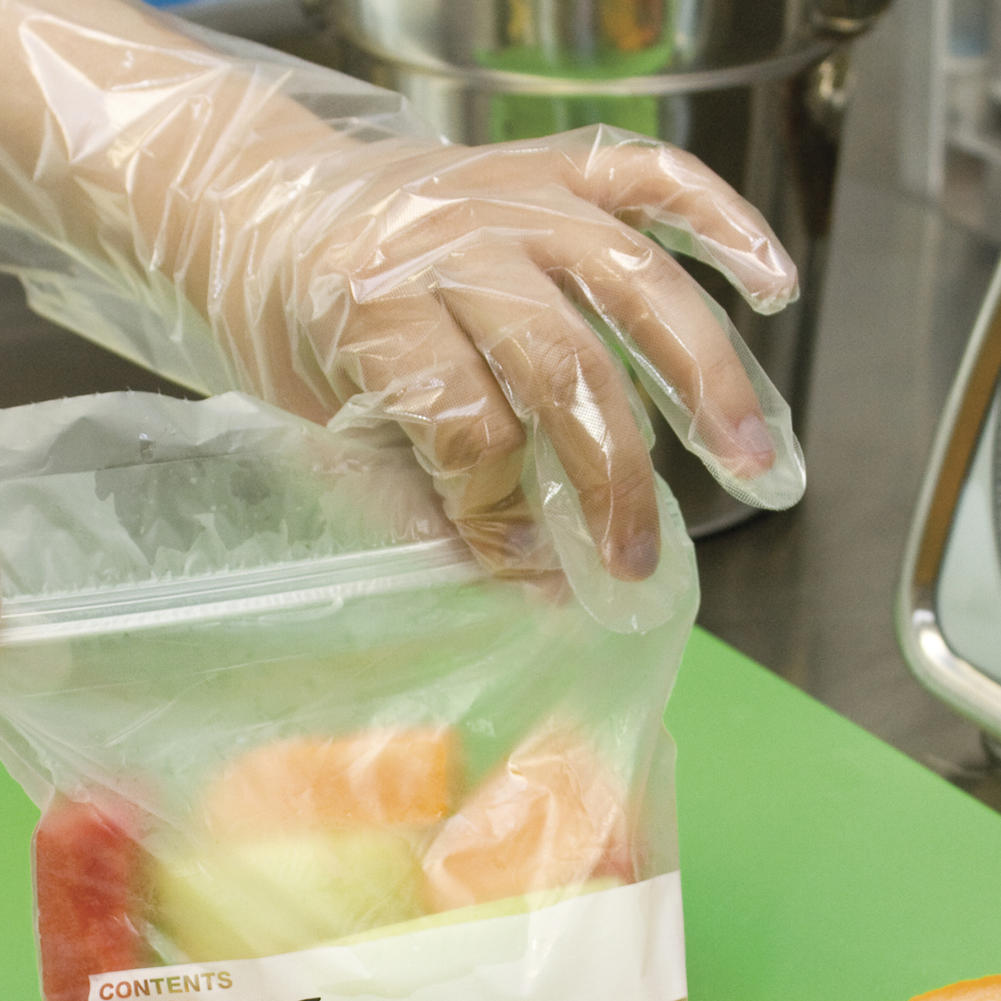 Illustrative example of poly gloves from Google Search