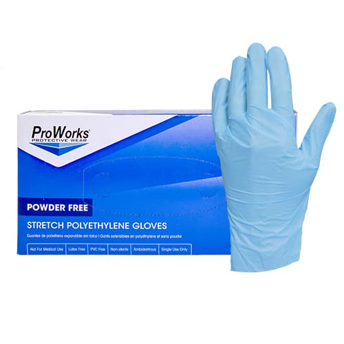 Illustrative example of polyethylene gloves from Google Search