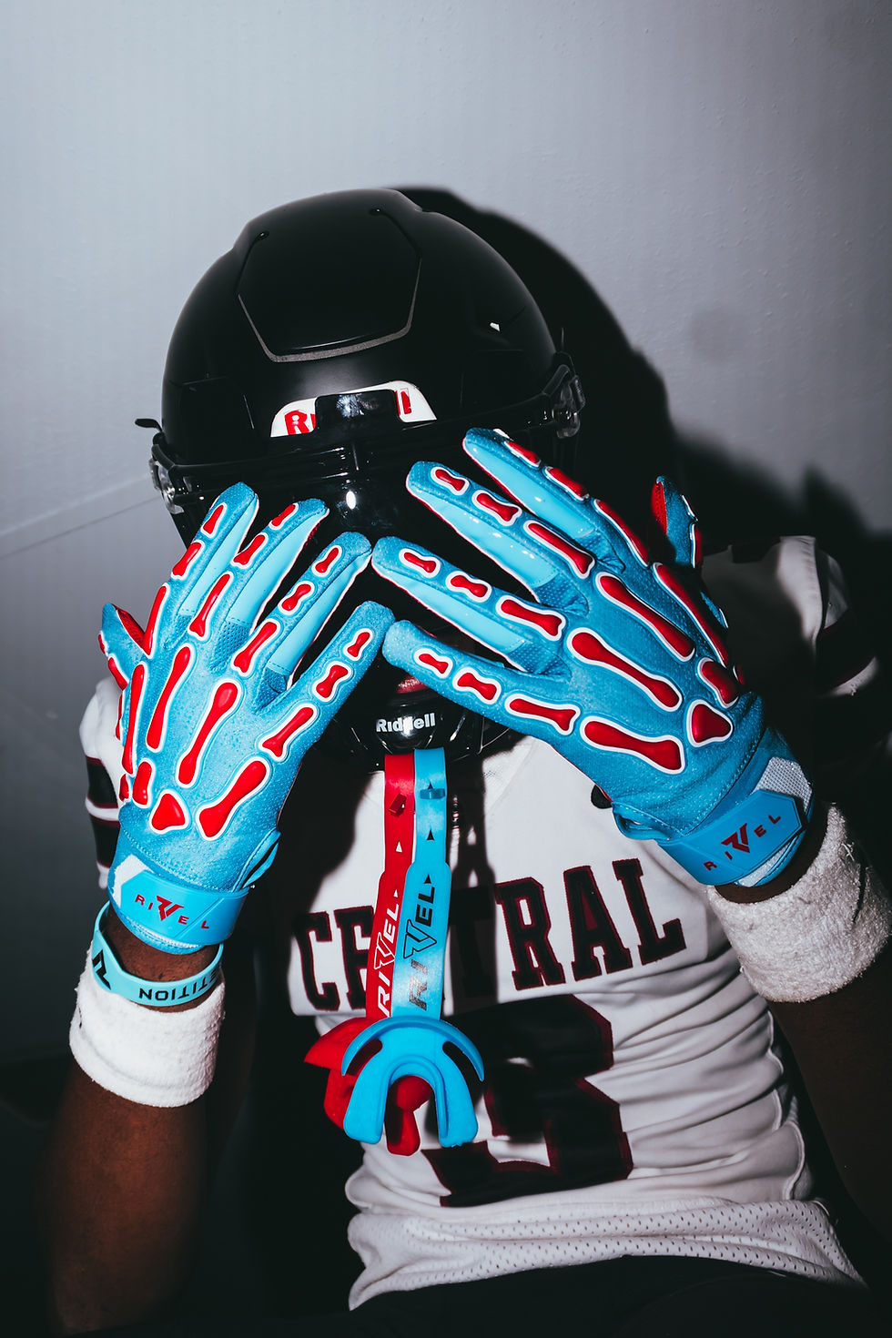 Illustrative example of rivel football gloves from Google Search