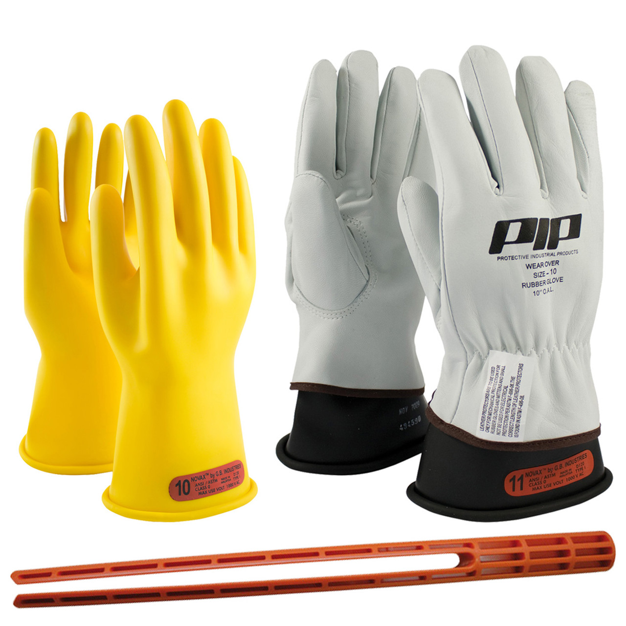 Illustrative example of rubber work gloves from Google Search