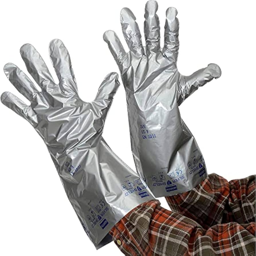 Illustrative example of silver shield gloves from Google Search
