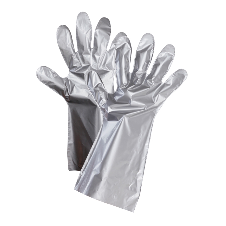 Illustrative example of silver shield gloves from Google Search